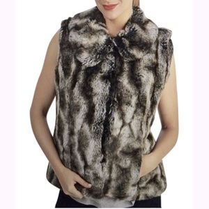 Rachel Zoe Faux Fur Chinchilla Vest